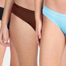 Envie Blue Low-Rise Bikini Briefs-image-61