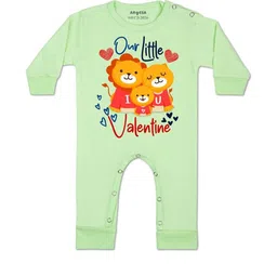 Arvesa Kids-Unisex Green Cotton Rompers-picture-16
