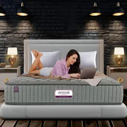 Amore Grey Quilted Single Size Mattress-picture-0