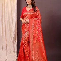 Moda Rapido Woven Design Zari Banarasi Saree-picture-36