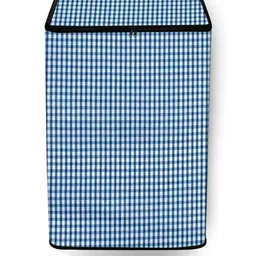 The Furnishing Tree Washing Machine Cover Pin Check Pattern Blue Compatible for Whirlpool 7.2 Kg Fu-image-79
