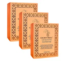 Golden Treez Set Of 3 Oudh Glycerine Soaps- 115 ml Each image 1