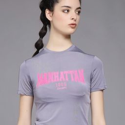 MKH Typography Printed Round Neck Dri-FIT Relaxed Fit Sports T-shirt-image-52