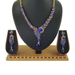 VATSALYA creation Gold-Plated Artificial Stones Alloy Jewellery Set-12