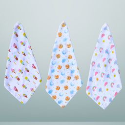 BAESD Pack Of 3 Printed Baby Wash Cloths-image-84