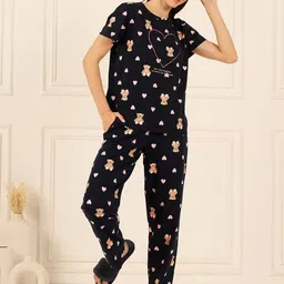 Sweet Dreams Women Graphic Printed Pure Cotton Night suit-picture-45
