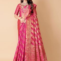 JAY FASHION Woven Design Zari Banarasi Saree-image-30