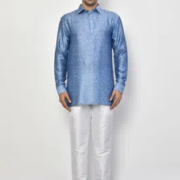 Arihant Rai Sinha Men Floral Printed Regular Kurta with Trousers-image-35
