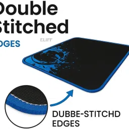 ELIFF BlueArc Pro Mouse Pad low friction surface curved edges Non Slip Base Non Slip Base Mousepad image 2