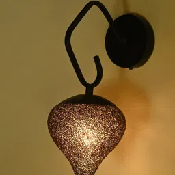 1ST TIME Black Printed Glass Traditional Spherical Shaped Wall Lamp-picture-26