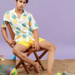 Shortscape Printed Short Sleeves Standard Casual Shirt-image-89