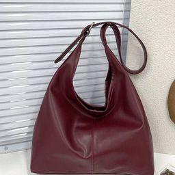 PURPLEHUNT Leather Shopper Handheld Bag-10