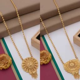 BHUMI09 Pack Of 2 Gold-Plated Necklace-image-48