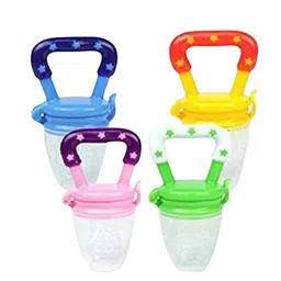 Kritiu Kids Set Of 2 Fruit & Food Nibbler Feeder - Pink & Green-image-77