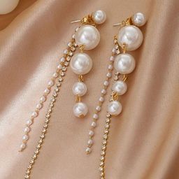 Celestique Pearls Spherical Shaped Drop Earrings-image-63