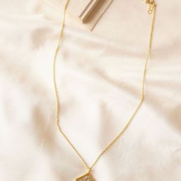 JAYPORE Gold-Plated Geometric Pendant With Chain-0