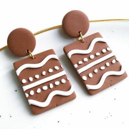 VMA PLAY FASHION Square Shaped Drop Earrings-image-63