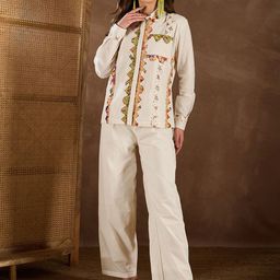 Inddus Women Cotton Applique Co-ords Set-picture-34
