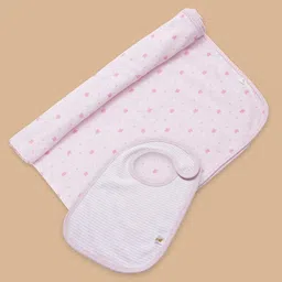 Ohmybebe Infant Organic Cotton Bunny Rug Baby Bib-picture-30