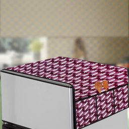 The Furnishing Tree Violet Plastic Refrigerator Cover-image-73