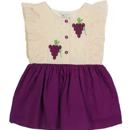 YOUNG BIRDS Kids-Girls Floral Embroidered Fit & Flare Dress-picture-52