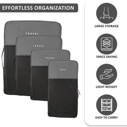 Kuber Industries Set Of 4 Waterproof Travel Kit For Toiletries With Handles image 4