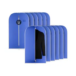 Aura Blue 12 Pieces Wardrobe Suit Organisers-image-85