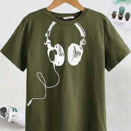 Dagcros Boys Olive Tshirts-52
