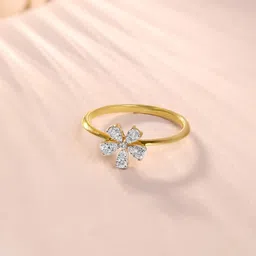 Mia by Tanishq Women 14KT Gold Finger Ring 1.58g-10