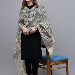 LOOM LEGACY Printed Block Print Khadi Cotton Dupatta image 2