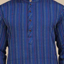 Anouk Rustic Men Self Design Straight Kurta image 3
