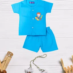 FASHION GRAB Infant Kids Printed Pure Cotton Shirt With Shorts-image-56