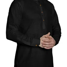 Fifth U Men Black Kurta-image-70