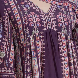 Vishudh Women Printed Regular Kurta with Trousers & With Dupatta image 4