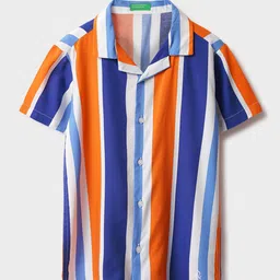 United Colors of Benetton Boys Opaque Striped Casual Shirt-image-35