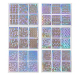Scheibe Set Of 12 Nail Art Stickers - Silver-37