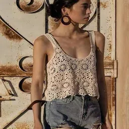 Routes by All About You Women Self Design Tank Crop Top-image-70