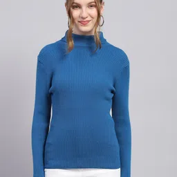 Monte Carlo Women Ribbed Woollen Pullover-image-41
