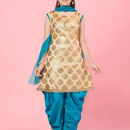 Muhuratam Girls Printed Kurta Set-image-66