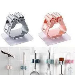 ARPANA BRIGHT Pack of 2 Wall-Mounted Self Adhesive Mop and Broom Holder-picture-17