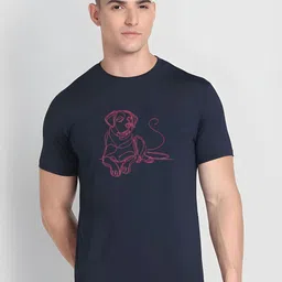 SZN Men Graphic Printed Round Neck Cotton T-shirt-picture-15