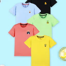 KiddoPanti Boys 5 Printed T-shirt-image-93