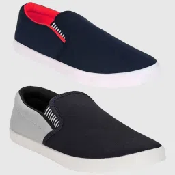 Combo Pack of 2 Casual Sneaker LightWeight Winter Shoes Loafers For Men-image-14