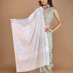 THE SHAWL STUDIO Ethnic Motifs Embroidered Shawl-picture-26
