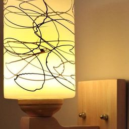 1ST TIME Black & White Solid Glass Traditional Cylinder Wall Lamps-picture-16
