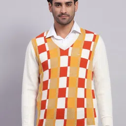 Monte Carlo Men Checked Woollen Pullover-picture-6