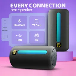 SnapUp Stone MAX Upto 9H TYPE C ACOUSTIC STEREO SOUND RGB 55mm DUAL DRIVER TWS FEATURE 18 W Bluetooth Speaker image 5