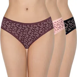 amante Pack of 3 Women Hipster Multicolor Panty-picture-6