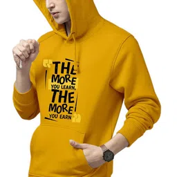 HAMBERG Men Typography Printed Hooded Pullover Sweatshirt-picture-31