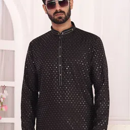 Arihant Rai Sinha Men Embellished Thread Work Kurta-picture-15